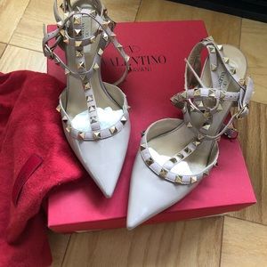 COPY - Valentino studded kitten heel shoes